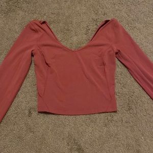 Lululemon align long sleeve shirt in cayenne
